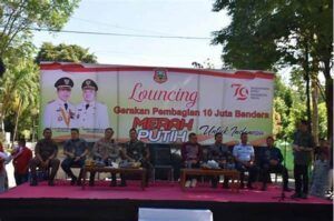 Festival Pembagian Bendera Merah Putih Terbesar Di Gorontalo Digelar